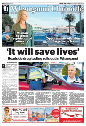 Cover of Whanganui Chronicle