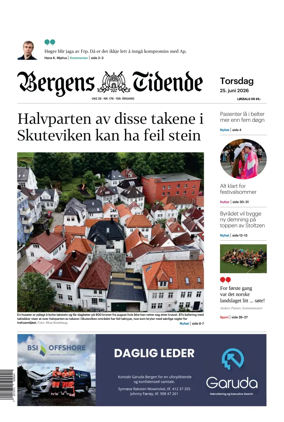 Cover of Bergens Tidende