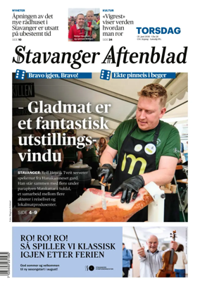 Cover of Stavanger Aftenblad