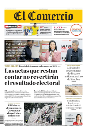 Cover of Diario El Comercio