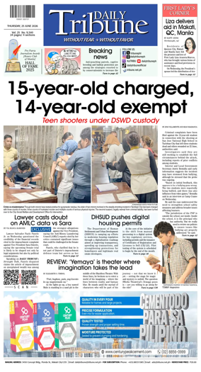 Cover of Daily Tribune (Philippines)