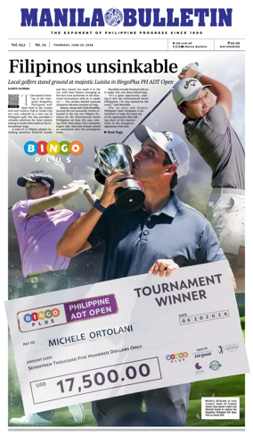Cover of Manila Bulletin