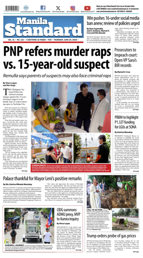 Cover of Manila Standard