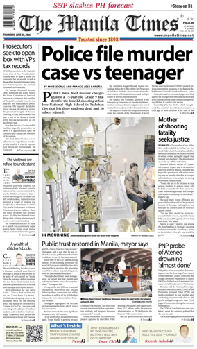 Cover of The Manila Times