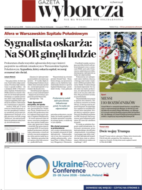 Cover of Gazeta Wyborcza Stoleczna