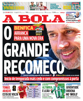Cover of A BOLA (Portuguese)