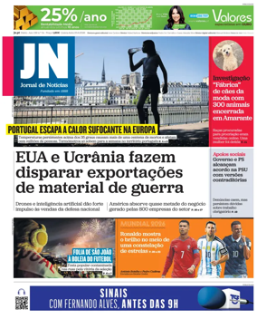 Cover of Jornal de Noticias