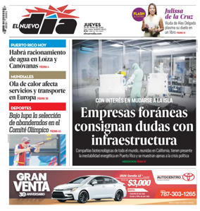 Cover of El Nuevo Dia