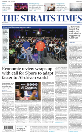 Cover of The Straits Times