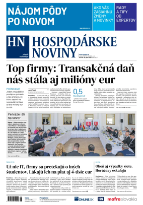 Cover of Hospodarske noviny