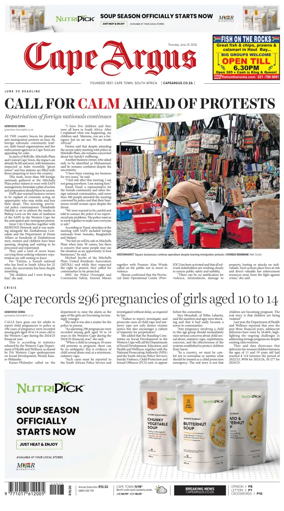 Cover of Cape Argus (PM Edition)