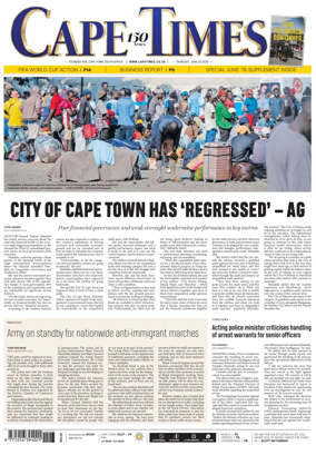 Cover of Cape Times