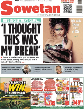 Cover of Sowetan