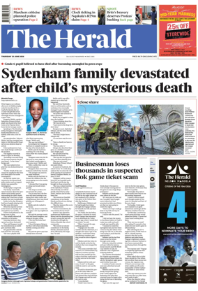 Cover of The Herald (South Africa)