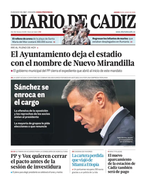 Cover of Diario de Cadiz