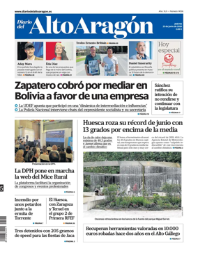Cover of Diario del Alto Aragon