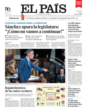 Cover of EL PAIS primera edicion
