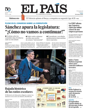 Cover of EL PAIS Euskadi