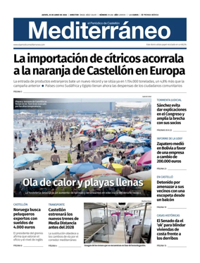Cover of El Periodico Mediterraneo