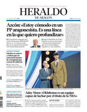 Cover of Heraldo de Aragon
