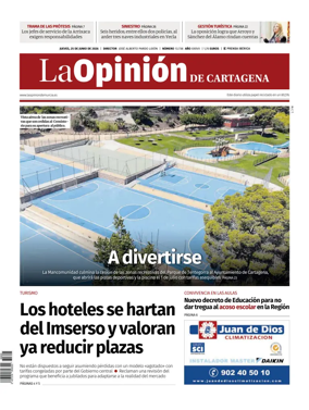 Cover of La Opinion de Murcia (Cartagena)