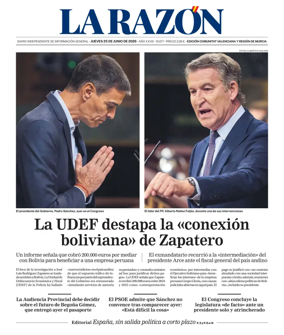 Cover of La Razon (Levante)