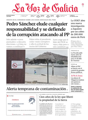 Cover of La Voz de Galicia (Arousa)