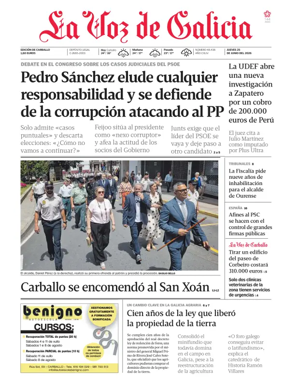 Cover of La Voz de Galicia (Carballo)