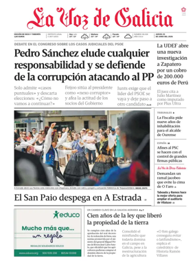 Cover of La Voz de Galicia (Deza)