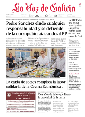 Cover of La Voz de Galicia (Ferrol)