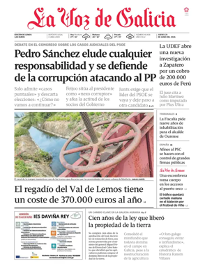 Cover of La Voz de Galicia (Monforte)