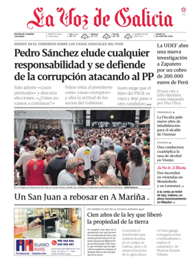 Cover of La Voz de Galicia (Viveiro)