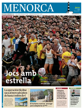 Cover of Menorca Diario Insular