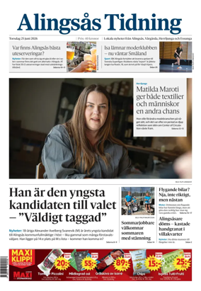 Cover of Alingsas Tidning