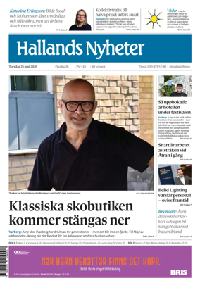 Cover of Hallands Nyheter