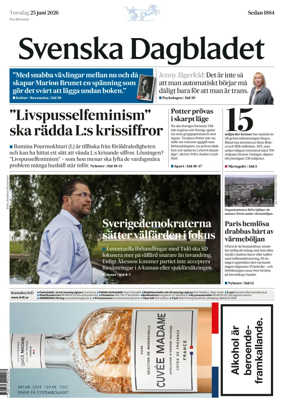 Cover of Svenska Dagbladet