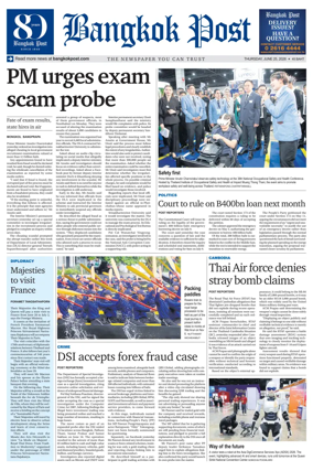 Cover of Bangkok Post