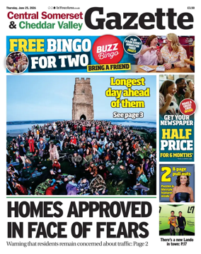 Cover of Central Somerset & Cheddar Valley Gazette