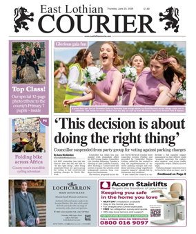Cover of East Lothian Courier