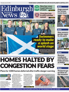 Cover of Edinburgh Evening News