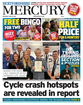 Cover of Hertfordshire Mercury