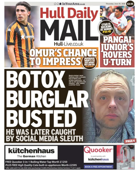 Cover of Hull Daily Mail