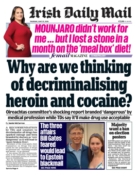 Cover of Irish Daily Mail