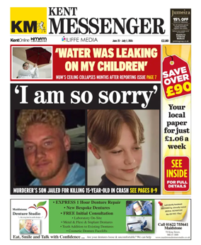 Cover of Kent Messenger Maidstone