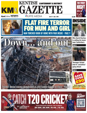 Cover of Kentish Gazette Canterbury & District