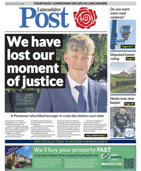 Cover of Lancashire Evening Post