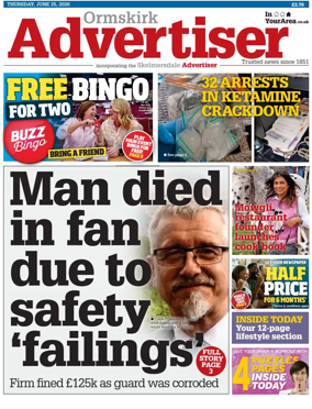 Cover of Ormskirk Advertiser