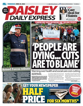 Cover of Paisley Daily Express