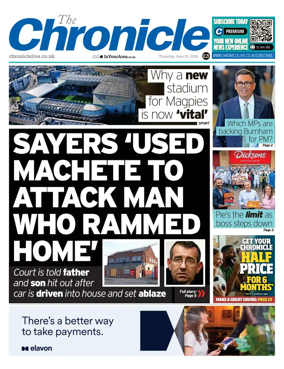 Cover of The Chronicle (South Tyneside and Durham)