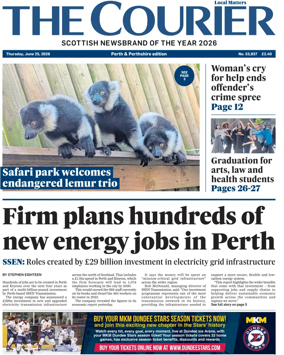 Cover of The Courier & Advertiser (Perth and Perthshire Edition)